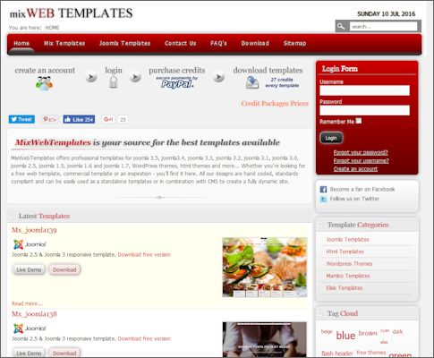mix WEB templates サイト